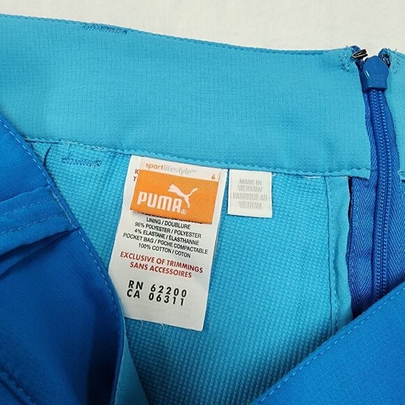 Puma Dry Cell Pleated Woven Golf Skirt Diva Blue Size 6 - Picture 6 of 8